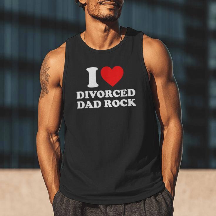I Love Divorced Dad Rock Joke Men Tank Top