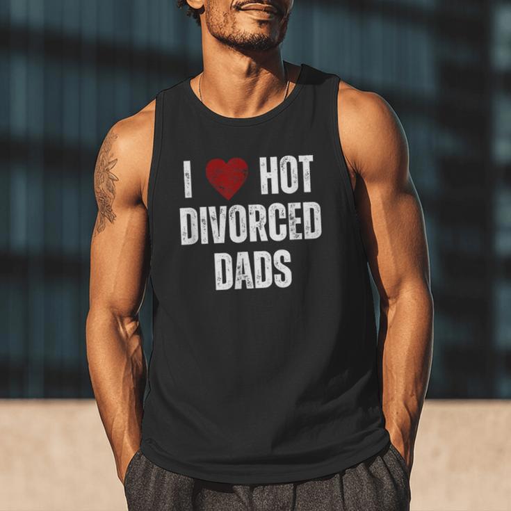 I Love Hot Divorced Dads Red Hearts Men Tank Top