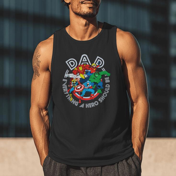 Marvel Comics Retro Classic Father's Day Avengers Hero Dad Men Tank Top