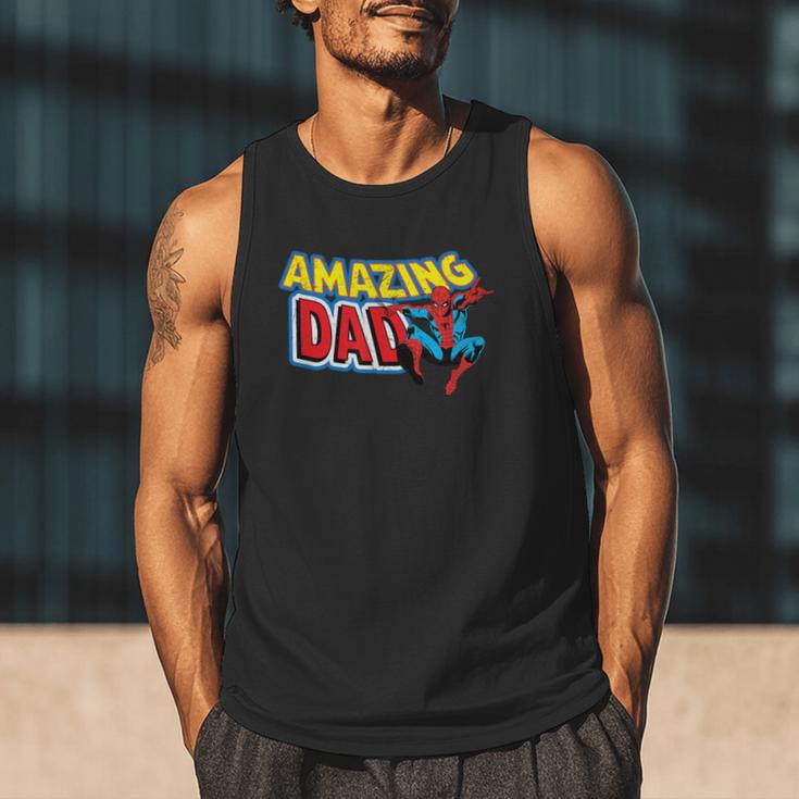Marvel Spider-Man Amazing Dad Comic Book Father's Day Men Tank Top