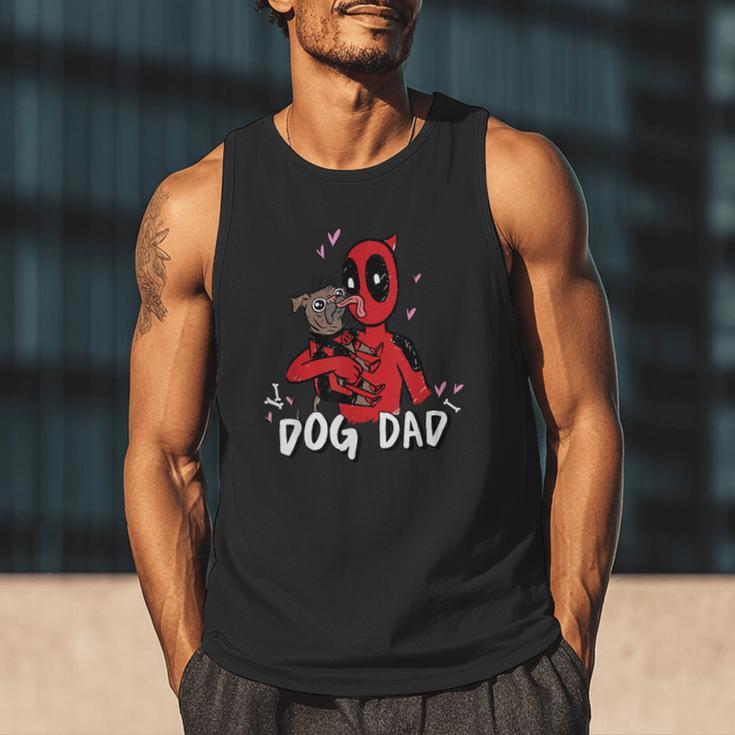 Marvel Super Heroes Pets Deadpool Loves Dogpool Dog Dad Men Tank Top