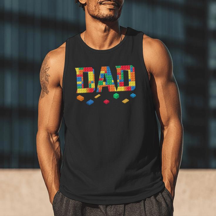 Master Builder Dad Birthday Boy Building Bricks Blocks Daddy Men Tank Top Master Builder Dad Birthday Boy Building Bricks Blocks Daddy Men Tank Top
