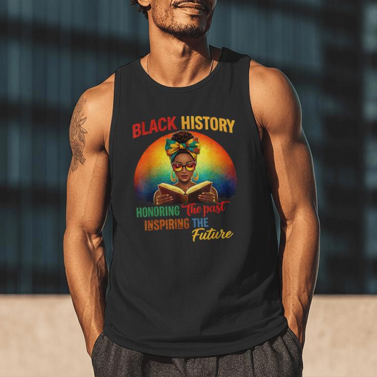 Melanin Honoring Past Inspiring Pride Book Month Men Tank Top
