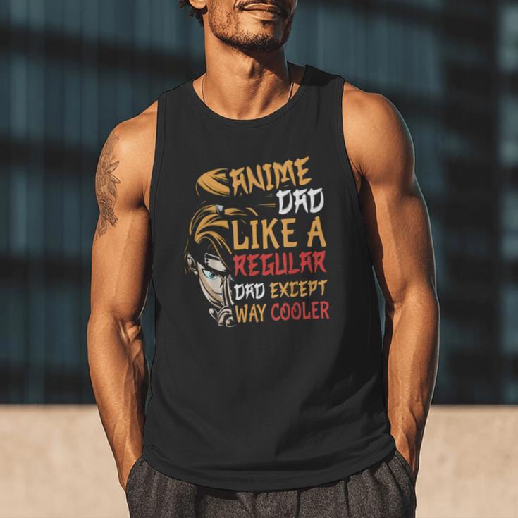 Men Anime Father's Day Anime Dad Except Way Cooler Men Tank Top