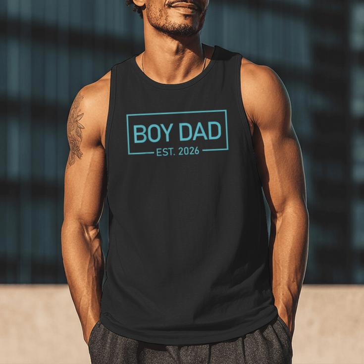 Men Boy Dad Est 2026 Newborn Daddy Father Baby Boy Son Men Tank Top