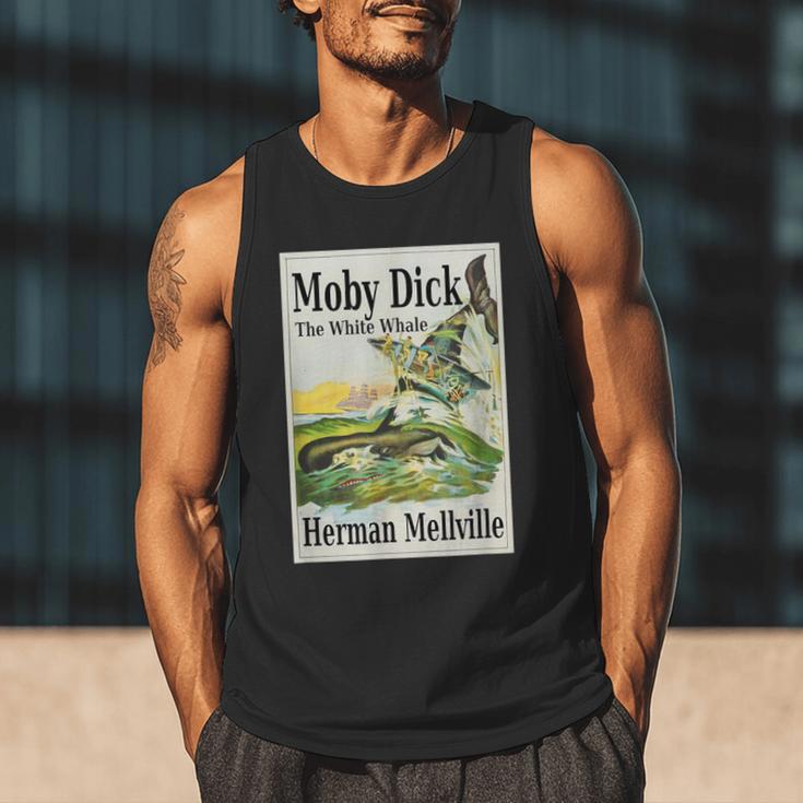 Moby Dick Book Cover Illustration Men Tank Top