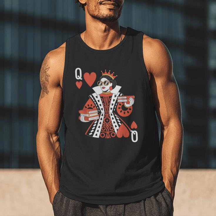 Modern Queen Of Hearts Book Lover Reading Novels Romantasy Men Tank Top Modern Queen Of Hearts Book Lover Reading Novels Romantasy Men Tank Top