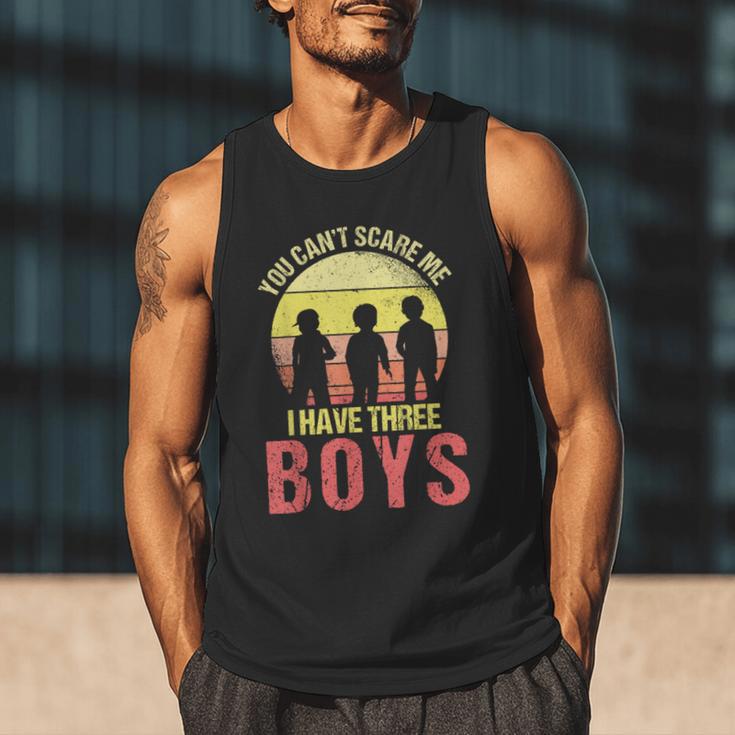 Mom Of 3 Boys Dad I Have Three Boys Dad Of 3 Boys Mom Of 3 Men Tank Top
