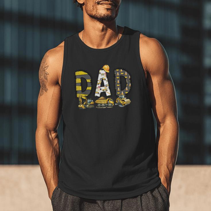 Mom And Dad Construction Birthday Boys Toddler Kids Family Men Tank Top
