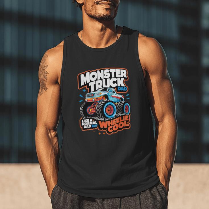 Monster Truck Dad Wheelie Cool Like Normal Dad Men Tank Top