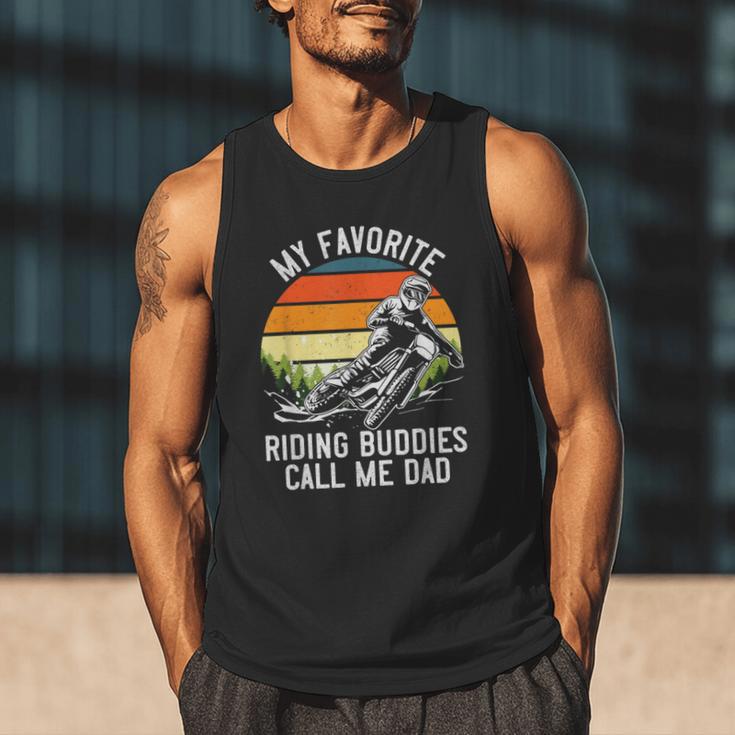 Motorcycle Dad Dirt Bike Shirt Motocross Riding Buddies Men Tank Top