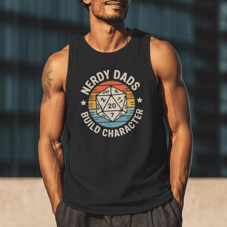 Nerdy Dads Build Character RPG Gaming Father's Day For Dad Men Tank Top Nerdy Dads Build Character RPG Gaming Father's Day For Dad Men Tank Top