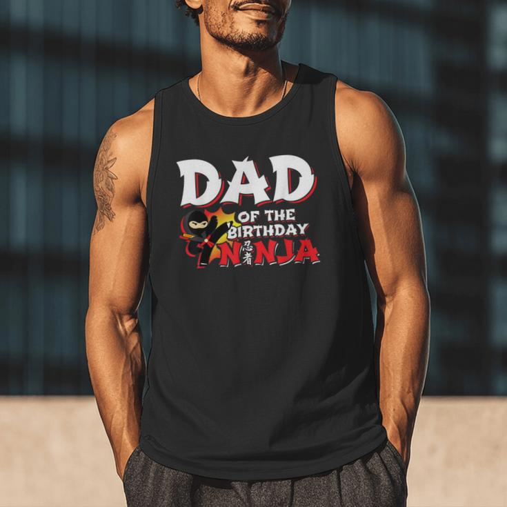 Ninja Birthday Party Dad Of The Birthday Ninja Small Men Tank Top