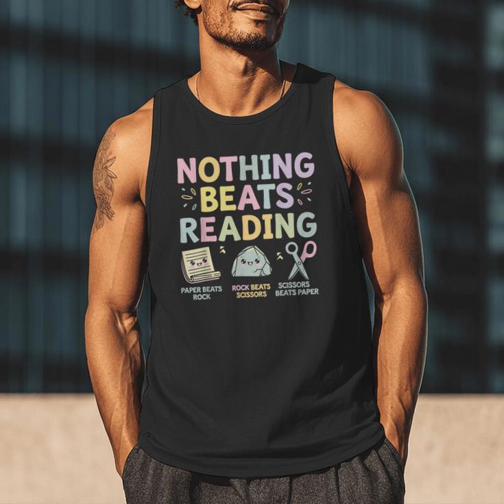 Nothing Beats Reading Book Librarian Across America Kids Men Tank Top Nothing Beats Reading Book Librarian Across America Kids Men Tank Top