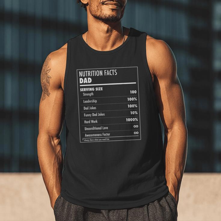 Nutrition Facts Dad Father's Day Shirt For Men Dad Men Tank Top