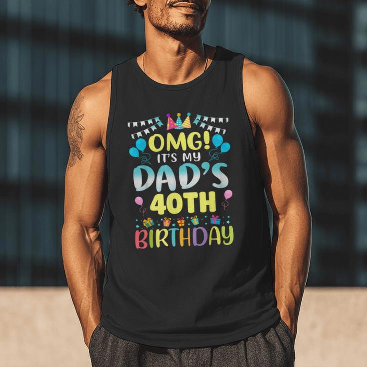 OMG It's My Dad's 40th Birthday Sweet 40 Years Old Men Tank Top