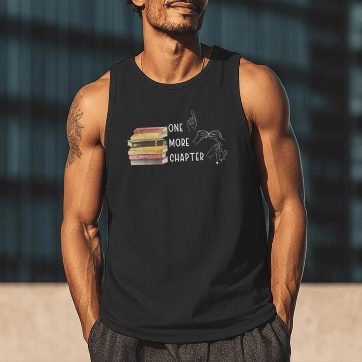 One More Chapter Sign Language Deaf Reading Book Lover Men Tank Top