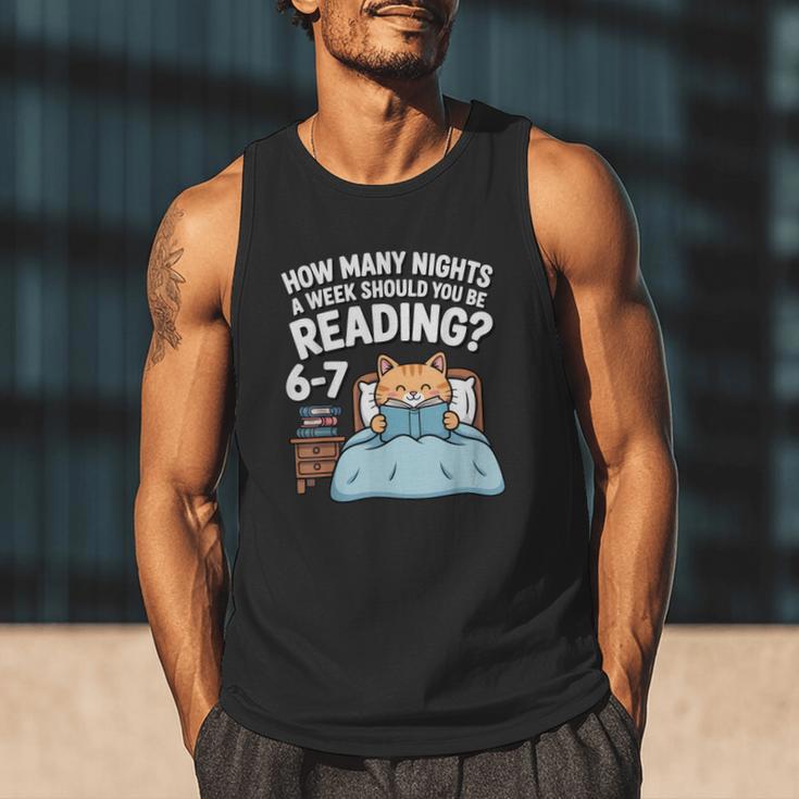 Orange Cat Reading Book 67 Six Seven Meme Men Tank Top Orange Cat Reading Book 67 Six Seven Meme Men Tank Top