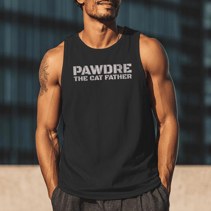 PAWDRE The Cat Father Cat Dad Feline Fathers Cat Men Tank Top