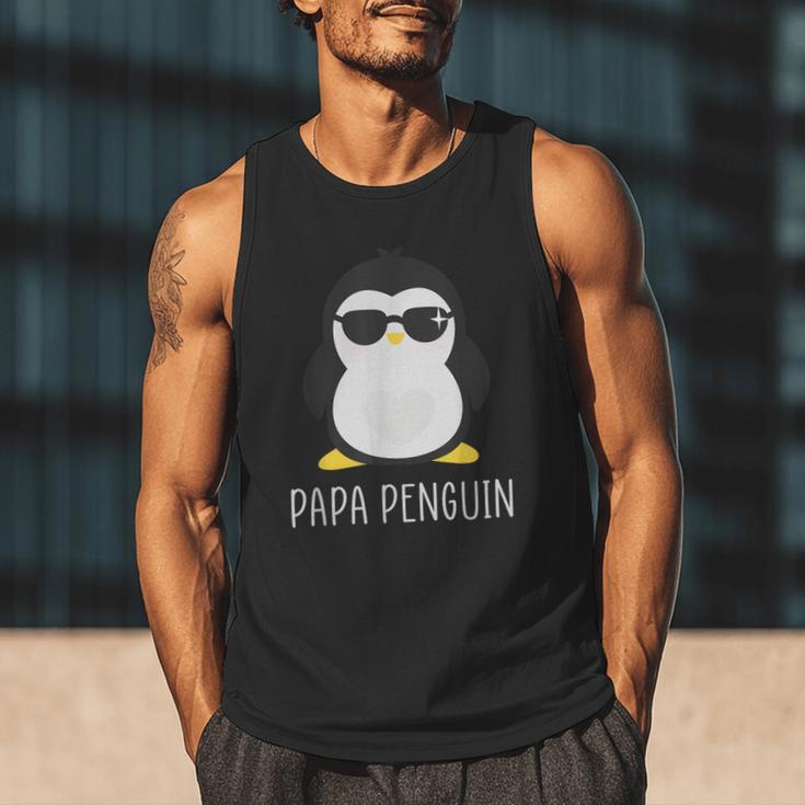 Penguin Papa Father's & Cute Dad Men Tank Top