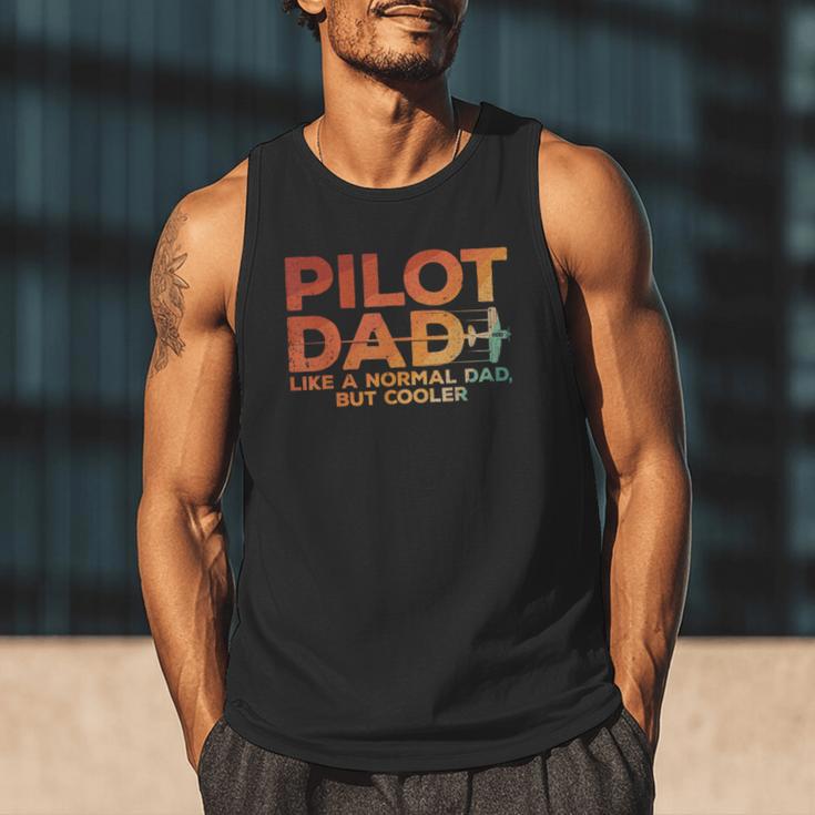 Pilot Dad Art For Men Father Aviation Airplane Pilot Men Tank Top