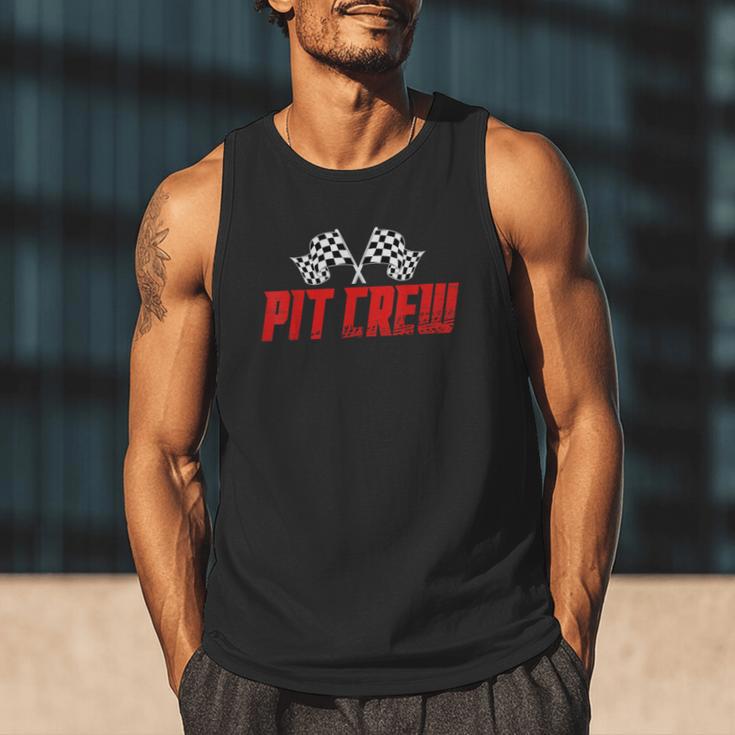 Pit Crew Family Racing Birthday Race Car For Dad Mom Kids Men Tank Top