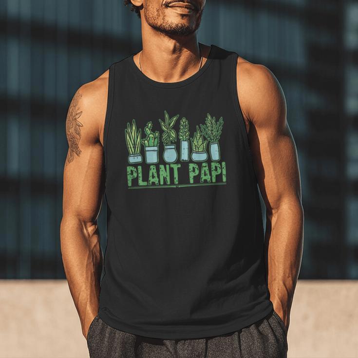 Plant Papi Daddy Father Gardener Gardening Father’s Day Men Tank Top
