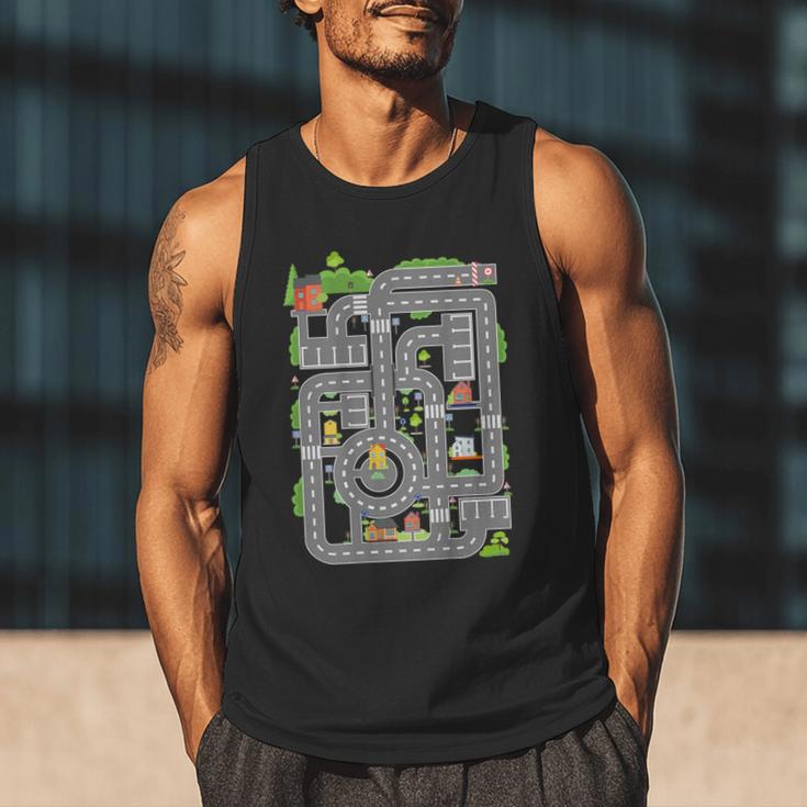 Play Cars On Dad's Back Shirt Kids And Fathers Play Men Tank Top