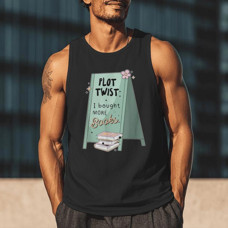 Plot Twist I Bought More Books Bookish Men Tank Top Plot Twist I Bought More Books Bookish Men Tank Top