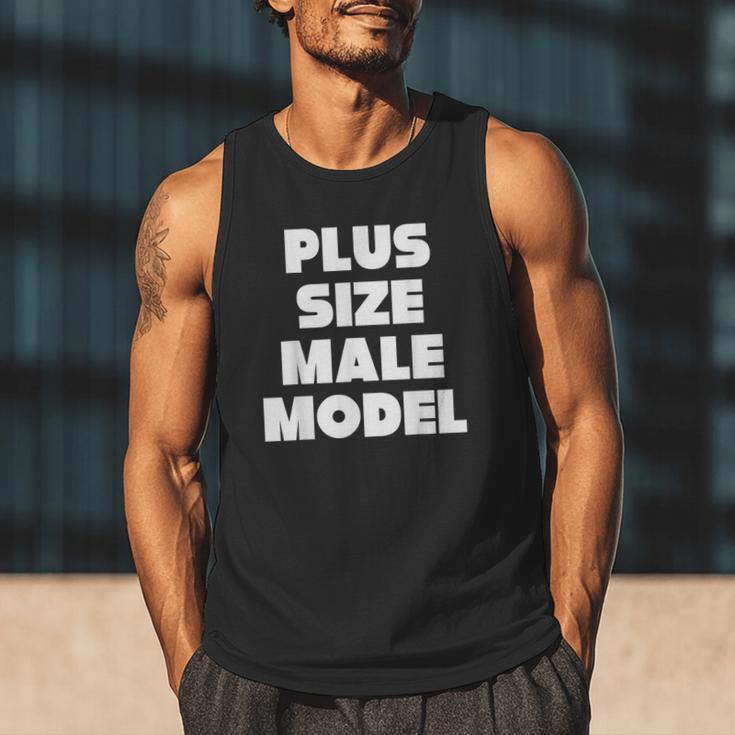 Plus Size Male Model Fat Guy Or Dad BOD Men Tank Top
