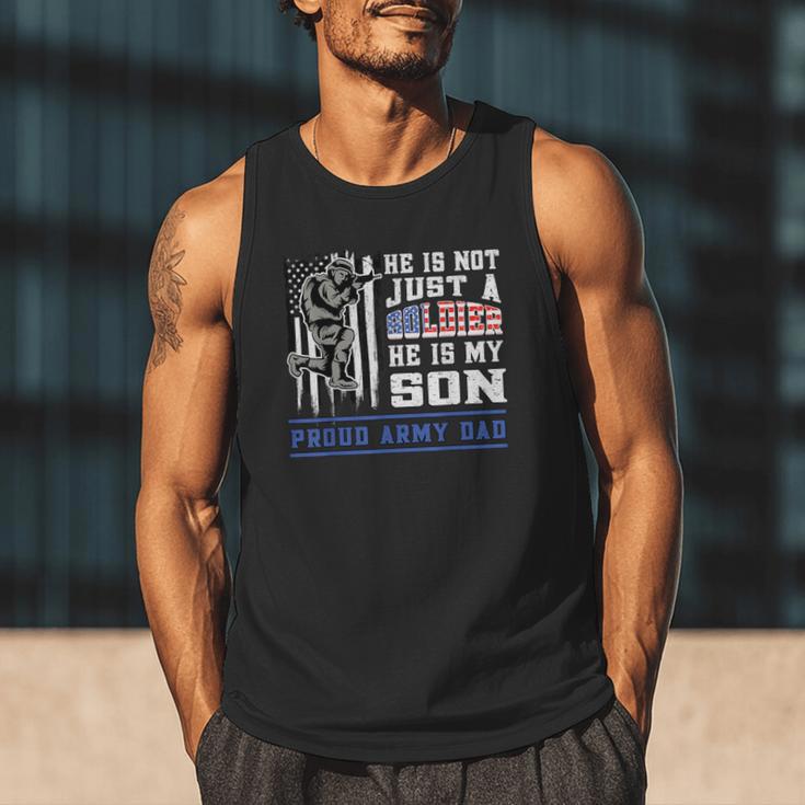 Proud Army Dad Soldier Son Patriotic Veterens Men Tank Top