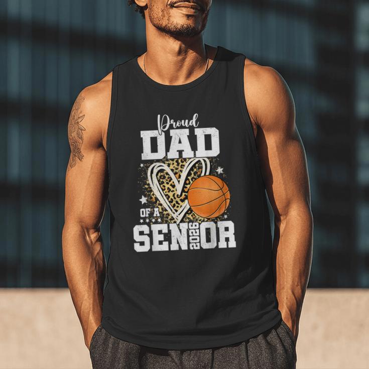 Proud Dad Of A 2026 Senior Basketball Graduation Leopard Men Tank Top