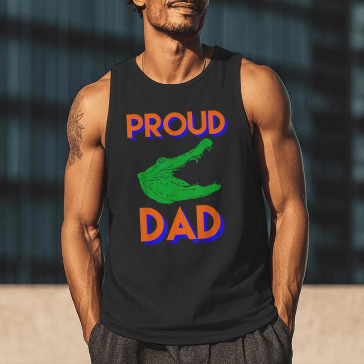 Proud Dad Of A Gator Unique Idea For Fathers Day Men Tank Top