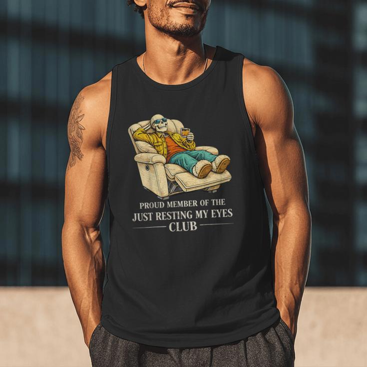 Proud Member Of The Just Resting My Eyes Club Dad Men Tank Top Proud Member Of The Just Resting My Eyes Club Dad Men Tank Top