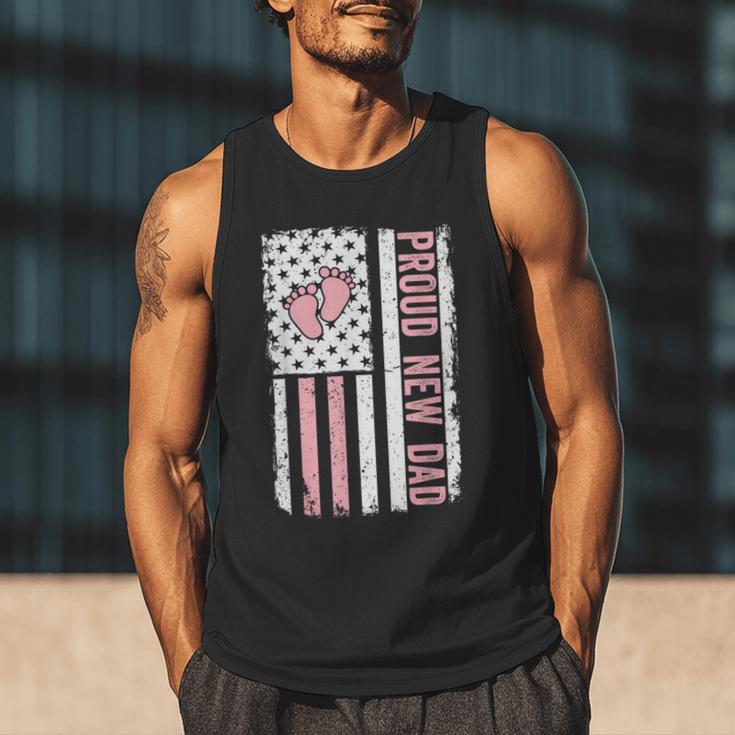 Proud New Dad New Girl Baby Fathers Day First Time Dad Men Tank Top