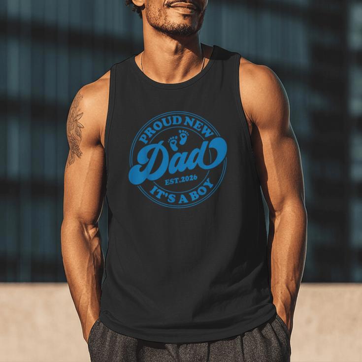 Proud New Daddy It's A Boy Dad To Be 1st Time Father Men Tank Top
