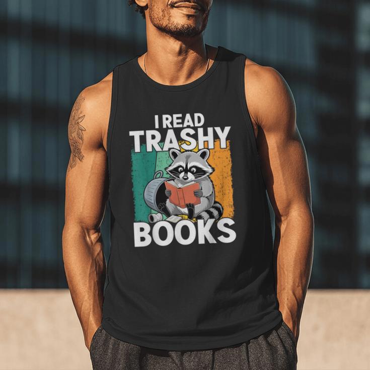 Raccoon Smutty Book Lover Spicy Romance Novels Women's Men Tank Top