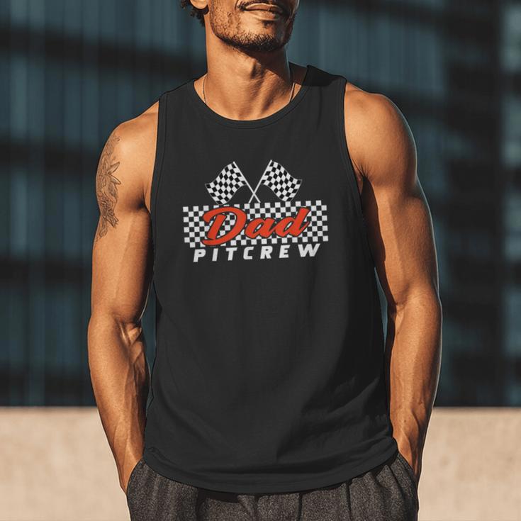 Race Car Birthday Party Racing Family Dad Pit Crew Men Tank Top