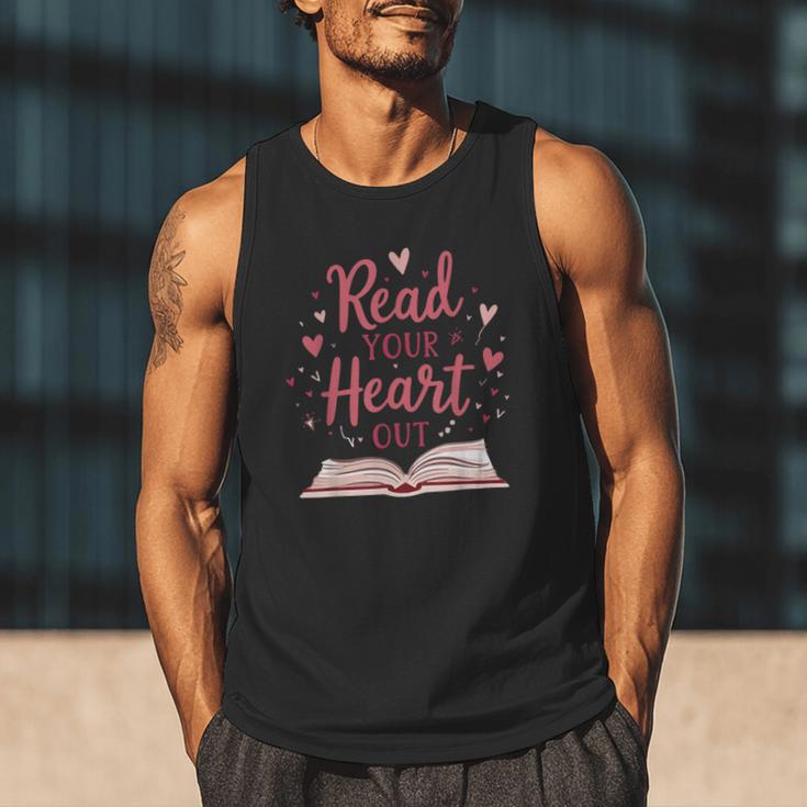 Read Your Heart Out Book Escape Into Stories Men Tank Top Read Your Heart Out Book Escape Into Stories Men Tank Top