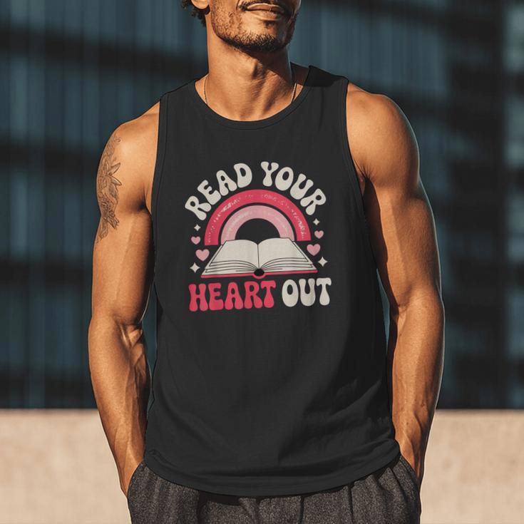 Read Your Heart Out Book Lover Fun Reading Time Men Tank Top