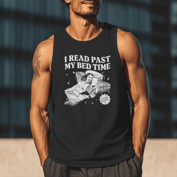 I Read Past My Bedtime Late Night Readers Book Club Men Tank Top
