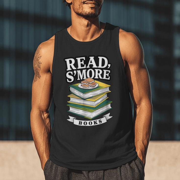 Read S'More Books Marshmallow Reading Smores Men Tank Top