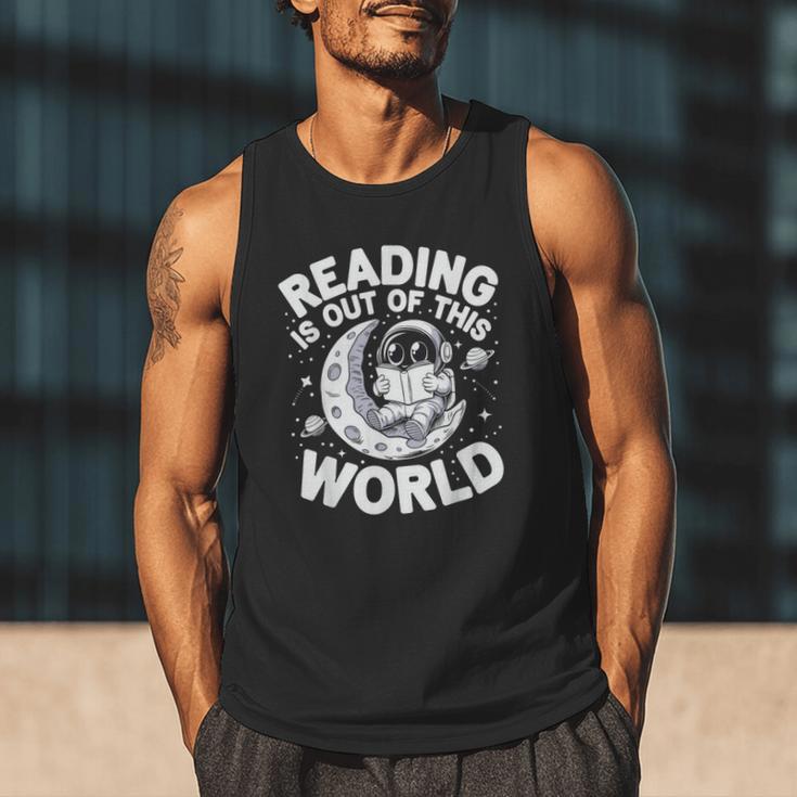 Reading Is Out Of This World Space Books Lover Men Tank Top