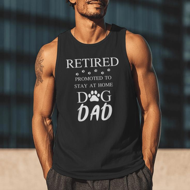 Retired Promoted To Stay At Home Dog Dad Men Tank Top