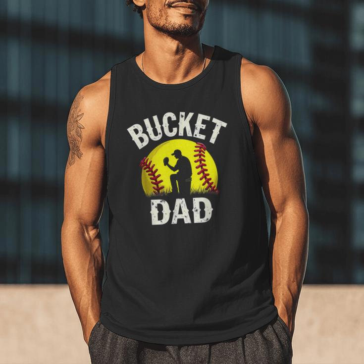 Retro Daddy Bucket Dad Softball Girl Men Tank Top