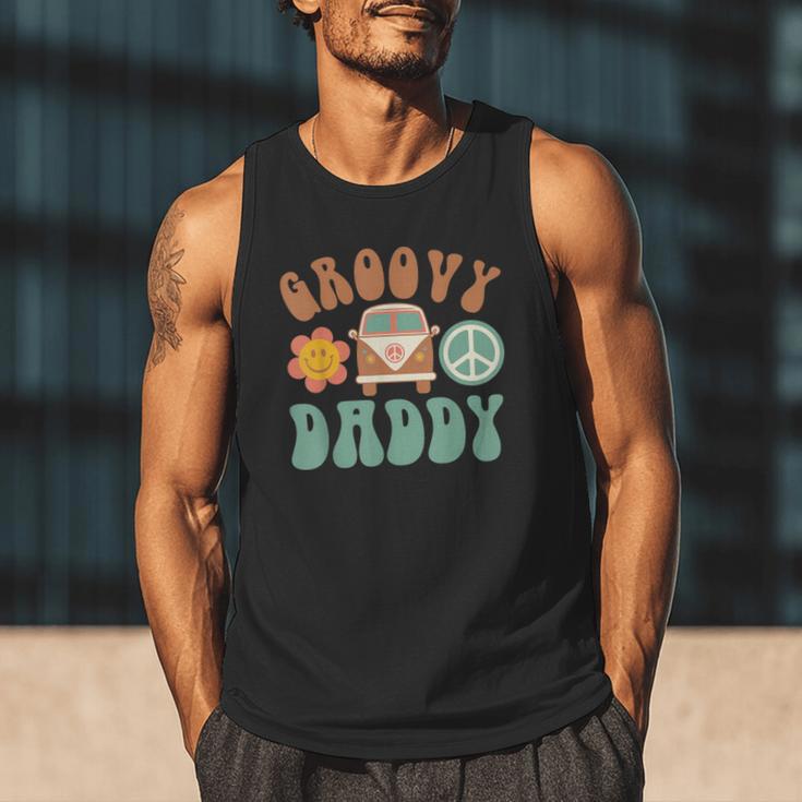 Retro Groovy Daddy Matching Family Birthday Party Men Tank Top