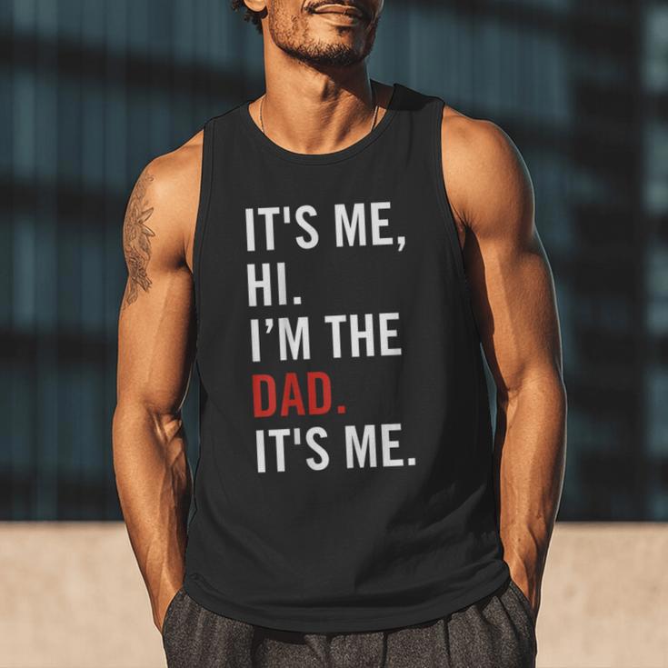 Retro It's Me Hi I'm The Dad It's Me For Dad Men Tank Top