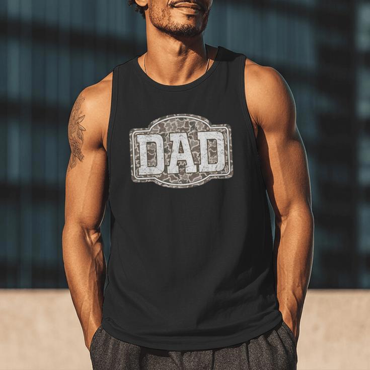 Retro Old Camo Dad Camouflage Hunting Season Father's Day Men Tank Top