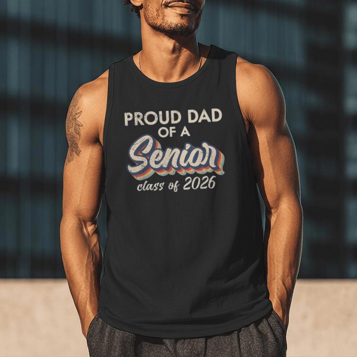 Retro Proud Dad Of a Senior Class Of 2026 Senior Dad 2026 Men Tank Top