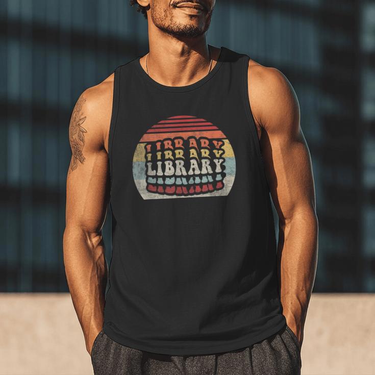 Retro Vintage Bookworm Library Shirt Book Lover Men Tank Top